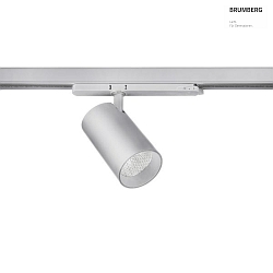 LED Schienenstrahler TRAXX MAXI 230V AC, 50 Hz, 31W, 20, 3000K, 3538lm, CRI > 90, rund, drehbar, silber