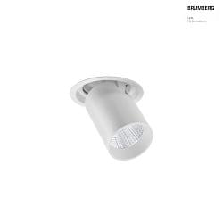 ceiling recessed luminaire TRAXX MICRO swivelling, rotatable, direct IP20, white dimmable