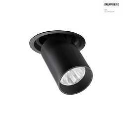 Spot TRAXX MINI rond, pivotant, rotatif, commutable LED IP20, noir  