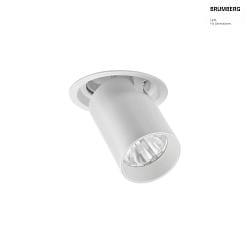 Apparecchio da incasso a soffitto TRAXX MIDI girevole, ruotabile, diretto IP20, bianco dimmerabile