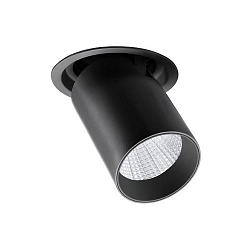 Spot TRAXX MAXI rond, pivotant, rotatif, commutable LED IP20, noir  