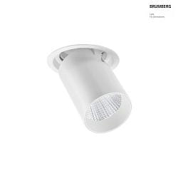 LED Einbaurichtstrahler TRAXX MAXI, 40, 27W, 3748lm, IP20, 230V AC, 50 Hz, CRI > 90, rund, 4000K, wei