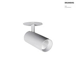LED Halbeinbaustrahler TRAXX MICRO, 30, 11W, 1365lm, IP20, 230V AC, 50 Hz, CRI > 90, DALI dimmbar, rund, 3500K, silber