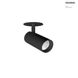 LED Halbeinbaustrahler TRAXX MICRO, 30, 11W, 1385lm, IP20, 230V AC, 50 Hz, CRI > 90, DALI dimmbar, rund, 3000K, schwarz