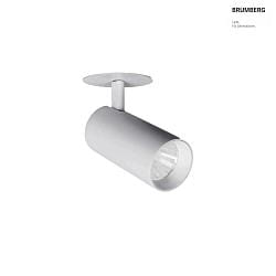 LED Halbeinbaustrahler TRAXX MINI, 20, 14,5W, 1745lm, IP20, 230V AC, 50 Hz, CRI > 90, DALI dimmbar, rund, 3000K, silber