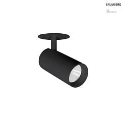 LED Halbeinbaustrahler TRAXX MINI, 20, 14,5W, 1745lm, IP20, 230V AC, 50 Hz, CRI > 90, DALI dimmbar, rund, 3000K, schwarz