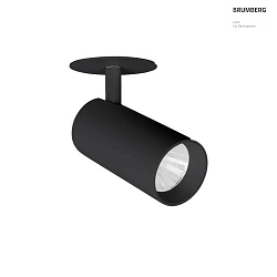 Spot TRAXX MINI rond, pivotant, rotatif, commutable LED IP20, noir  