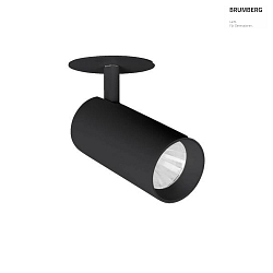 Spot TRAXX MINI rotondo, girevole, ruotabile, commutabile LED IP20, Nero 