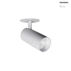 LED Halbeinbaustrahler TRAXX MIDI, 25, 21W, 2519lm, IP20, 210V AC, 50 Hz, CRI > 90, DALI dimmbar, rund, 3500K, silber