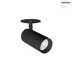 LED Halbeinbaustrahler TRAXX MIDI, 30, 21W, 2620lm, IP20, 210V AC, 50 Hz, CRI > 90, DALI dimmbar, rund, 3000K, schwarz
