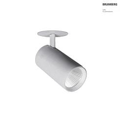LED Halbeinbaustrahler TRAXX MAXI, 20, 24W, 2943lm, IP20, 230V AC, 50 Hz, CRI > 90, DALI dimmbar, rund, 3000K, silber