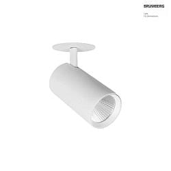 LED Halbeinbaustrahler TRAXX MAXI, 20, 24W, 2943lm, IP20, 230V AC, 50 Hz, CRI > 90, DALI dimmbar, rund, 3000K, wei