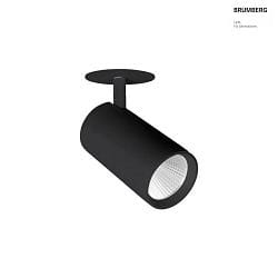LED Halbeinbaustrahler TRAXX MAXI, 20, 24W, 2943lm, IP20, 230V AC, 50 Hz, CRI > 90, DALI dimmbar, rund, 3000K, schwarz