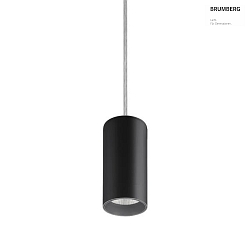 Luminaire  suspension TRAXX MICRO rond, commutable LED IP20, noir  