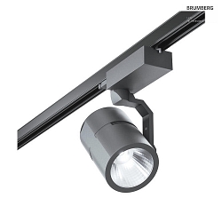 LED 3-phase track spot ModulMax, with adjustable holder, 27W 3000K 3049lm 60 (WFL), CRi >80, black