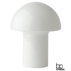 Lampe de table PILZ petit E14 IP20, scintillant, opale, blanche 