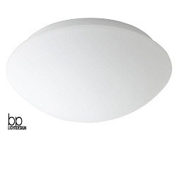 Luminaire de plafond E27 IP20, mat, opale gradable
