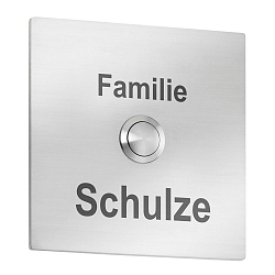 Engraving for bell plate, 10 x 10cm (Art.Nr. CMD-104 / CMD-104-anthracite)