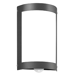 Luminaire mural dextrieur langue, semi-circulaire, avec dtecteur de mouvement E27 IP44, anthrazit