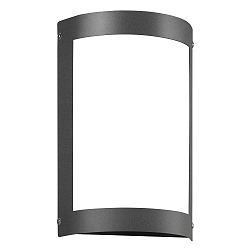 Outdoor LED Wandleuchte, IP44, 12W 3000K 1200lm, Edelstahl / Opalglas, anthrazit