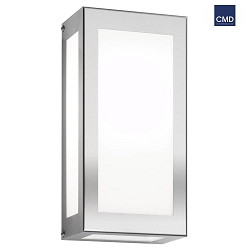 LED Auenwandleuchte AQUA RAIN mit Bewegungsmelder, IP44, 12W 3000K, Edelstahl, gebrstet