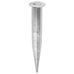 Ground spike ROUND for CMD floor luminaires, metal