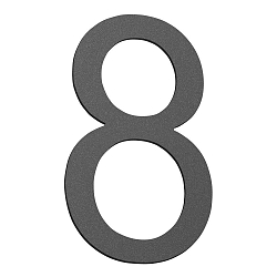 House number 8 anthracite, height 16cm