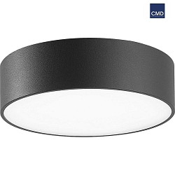 Lampada da parete e soffitto grande, rotondo IP65, antracite 