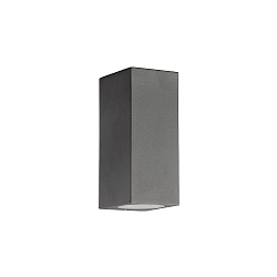 Luminaire mural dextrieur haut bas, angulaire GU10 IP65, anthrazit