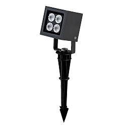 outdoor spot LED 40 / REMOVABLE SPIKE cube shape, adjustable IP65, anthracite