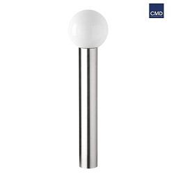 Luce con piedistallo AQUA BALL piccolo E27 IP44, Acciaio inossidabile