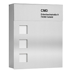 Engraving for post box from stainless steel (Art.Nr. CMD-96)