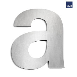 House number extension a from brushed stainless steel for numbers, height 25cm