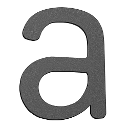 House number extension a anthracite, height 16cm