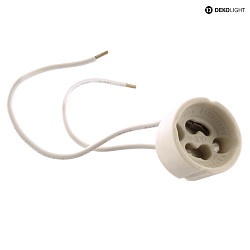 Douille GU10 GU10 / 15CM CABLE avec cble ouvert, blanche