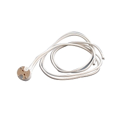 Halogen socket ceramic G4-GY6, 35, max. 50W, with 50cm cable