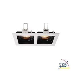 Kapego recessed ceiling ring, Algol II, voltage constant, 12V AC / DC, GU5.3 / MR16, 35W, black / white