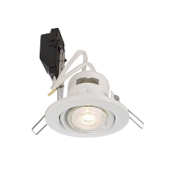 Recessed ceiling ring DENEB, GU10 max.50W, IP20, swivelling 30, white