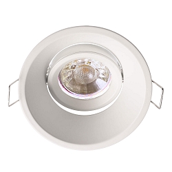 Recessed ceiling ring ARKTUR, ROUND, 12V DC, GU5.3 / MR16, max. 50W, 30 tiltable