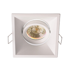 Recessed ceiling ring ARKTUR, SQUARE, 12V DC, GU5.3 / MR16, max. 50W, 30 tiltable