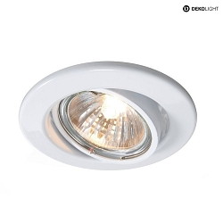 Einbaustrahler, 1x GU10, IP20, wei