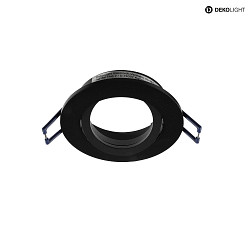 ceiling recessed luminaire SAMSOLA round, swivelling GU10 / GU5.3, black matt dimmable