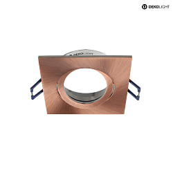 ceiling recessed luminaire SAMSOLA square, swivelling GU10 / GU5.3, copper dimmable