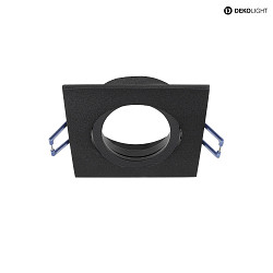 ceiling recessed luminaire SAMSOLA square, swivelling GU10 / GU5.3, black matt dimmable