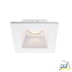 Recessed ceiling ring, square, voltage constant, 12V AC / DC, GU5.3 / MR16, 50W, plaster, 120x120mm