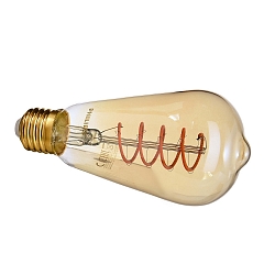 LED Filament Edison-Birnenform MASTER VALUE ST64, E27, 4W 1800K 250lm, Goldglas klar