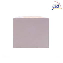 Plaster wall luminaire OLGA, Up / Down, square, 220-240V AC / 50-60Hz, G9 max. 40W, paintable