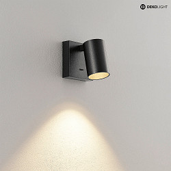 Wandstrahler CAN TILT SQUARE, IP20, eckig, GU10 max. 7.5W, mit Schalter, verstellbarer Kopf, schwarz