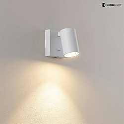 Luminaire mural CAN TILT SQUARE USB angulaire, rotatif, inclinable, avec fonction de charge USB GU10 IP20, blanche gradable