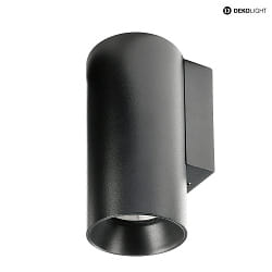 wall luminaire CAN UP OR DOWN rigid GU10 IP20, black dimmable